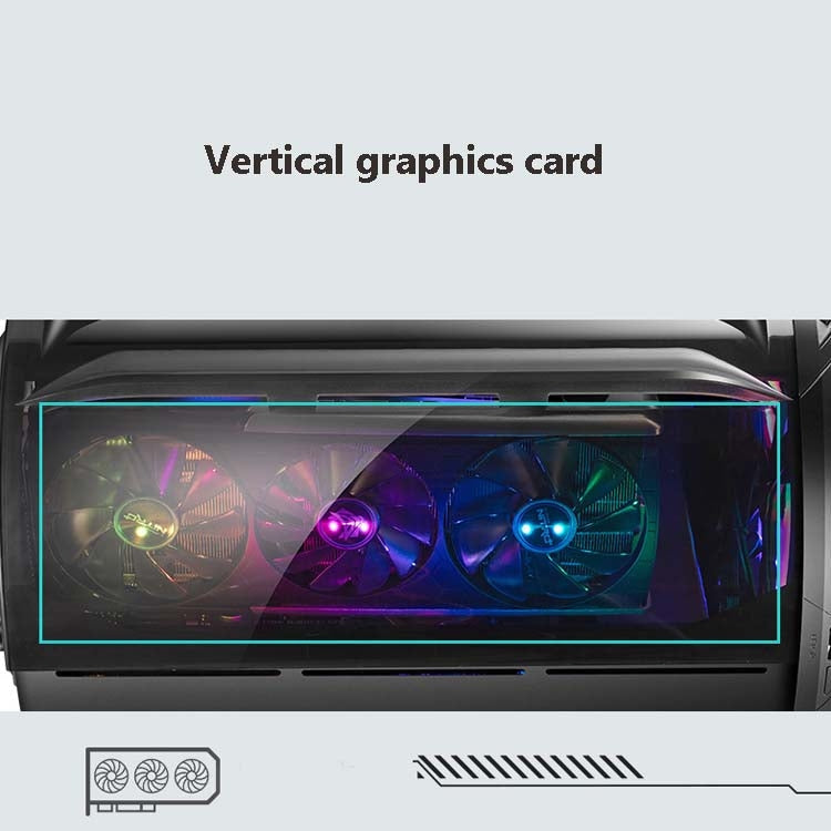 GAMEKM Genki Bomb Personality Gaming Internet Cafe Side Through Gaming Case USB 3.0 Water-cooled Desktop Computer Case, White, Pink, Black – Tempered Glass