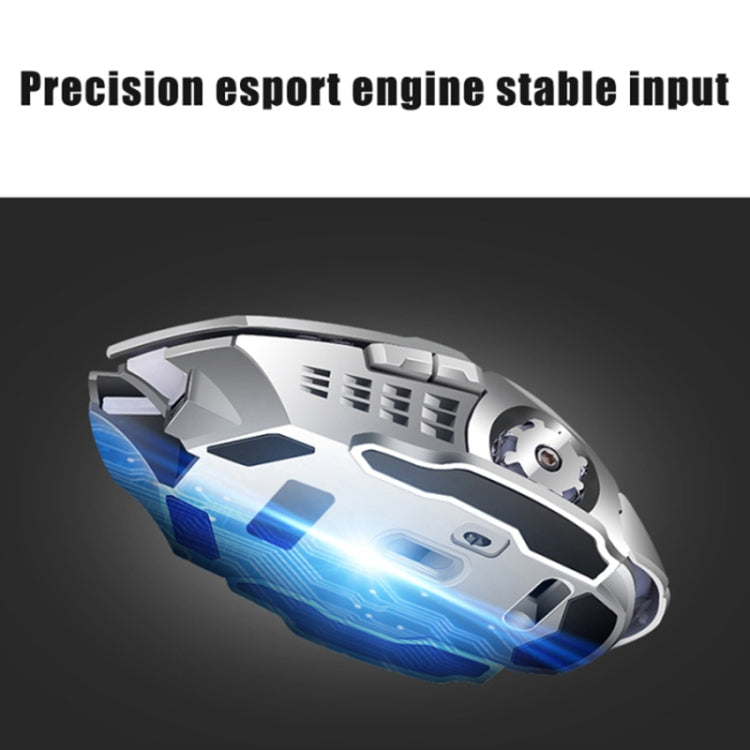 K680 Rechargeable Wireless Keyboard and Mouse Set, Black Mixed Color, Silver White Ice Blue – Electroplating