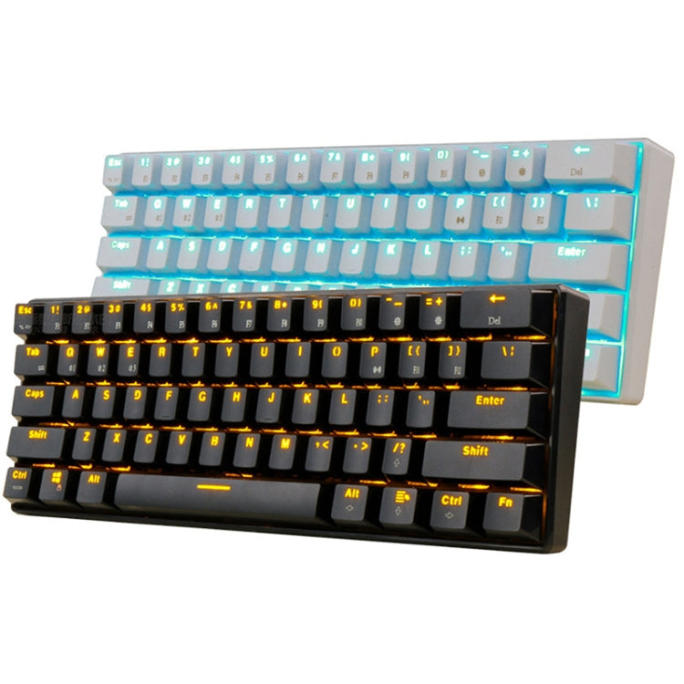 RK61 61 Keys Bluetooth / Wireless Dual Modes Tablet Mobile Gaming Mechanical Keyboard, Cable Length: 1.5m, Tea Shaft, Green Shaft, Red Shaft – Bluetooth