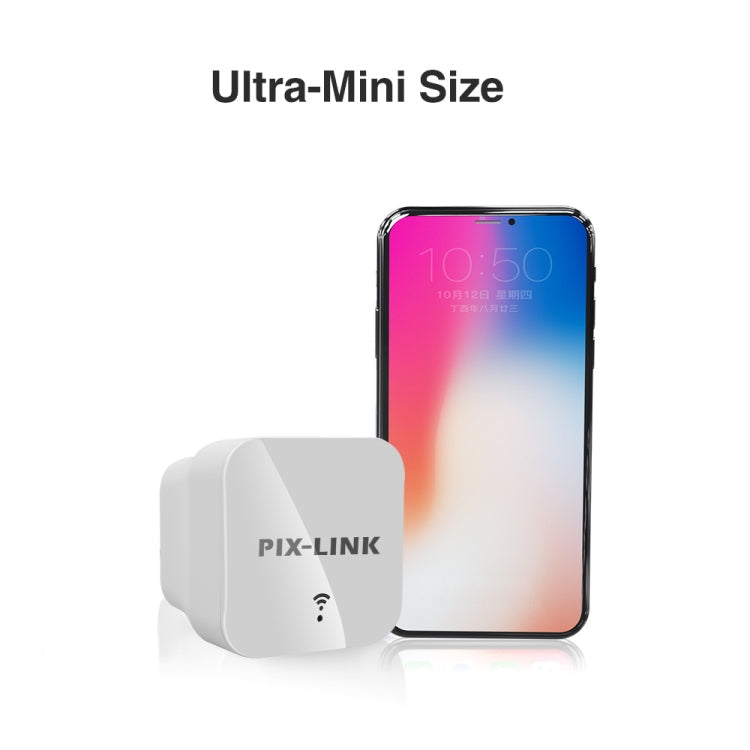 PIXLINK WR12 300Mbps WIFI Signal Amplification Enhanced Repeater, EU Plug, UK Plug, US Plug, AU Plug – Wear-resistant