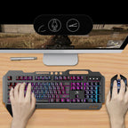 K680 RGB Rechargeable Gaming Wireless Keyboard and Mouse Set – Electroplating