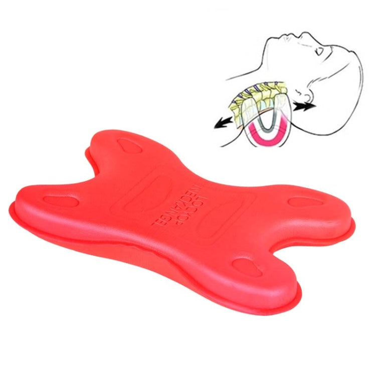 Cervical Spine Pillow Stretching Massager Orthosis Portable Neck Pillow Red