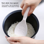 Creative Smile Face Rice Spoon Vertical Type Food Grade Kitchen Rice Cooker Spoon