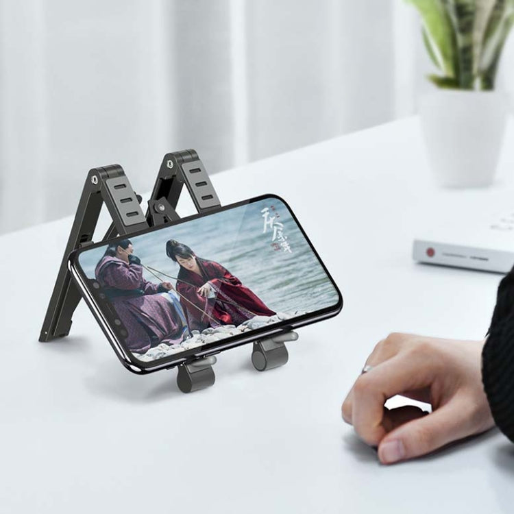 Metal Laptop Stand Computer Cooling Folding Mini Flat Raised Bracket, Gray, Silver – Aluminum Alloy, Non-slip