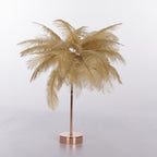 Ostrich Feather Table Lamp Wrought Iron Night Light LED Copper Wire Lamp, Yellow, Grey, Violet, Orange, Royal Blue