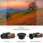 72mm 2 in 1 0.39X Wide Angle Lens + Macro Lens, 72mm