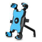 Electric Bicycle Mobile Phone Holder Can Be Rotated 360-degree Mobile Phone Holder Four-way Adjustment Bracket for Motorcycle, Handlebars, Rearview Mirrors