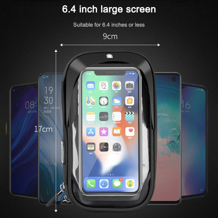 Mountain Bike Card Holder Touch Screen Mobile Phone Holder Motorcycle Electric Vehicle Waterproof Navigation Bracket Shade Mobile Phone Holder, Handlebars, Rearview Mirrors