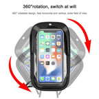 Mountain Bike Card Holder Touch Screen Mobile Phone Holder Motorcycle Electric Vehicle Waterproof Navigation Bracket Shade Mobile Phone Holder, Handlebars, Rearview Mirrors