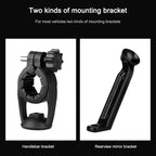 Mountain Bike Card Holder Touch Screen Mobile Phone Holder Motorcycle Electric Vehicle Waterproof Navigation Bracket Shade Mobile Phone Holder, Handlebars, Rearview Mirrors