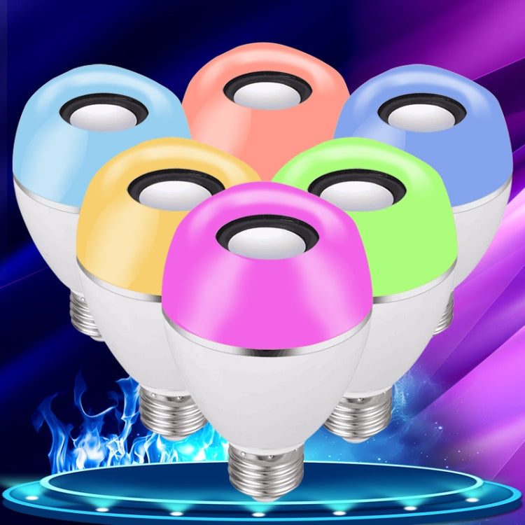 E27 LED Music Bulb Smart Colorful Remote Control Wake Up Light, APP Multi-link Music Light, APP+Remote Control – Bluetooth