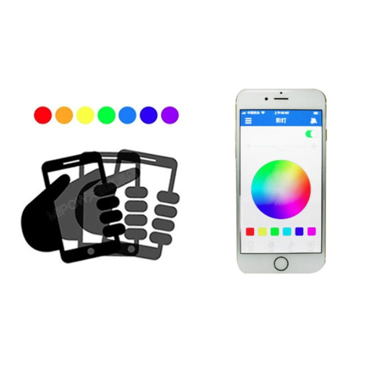 E27 LED Music Bulb Smart Colorful Remote Control Wake Up Light, APP Multi-link Music Light, APP+Remote Control – Bluetooth
