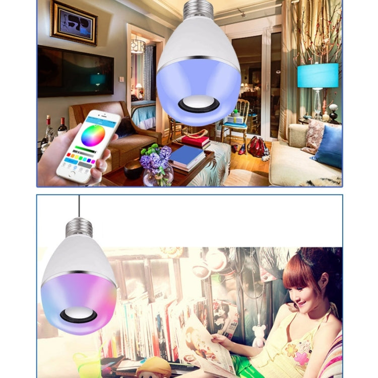E27 LED Music Bulb Smart Colorful Remote Control Wake Up Light, APP Multi-link Music Light, APP+Remote Control – Bluetooth