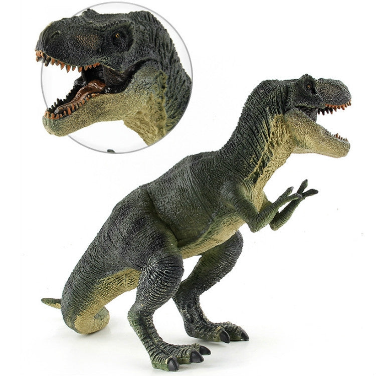Simulation Animal Dinosaur World Static Toy Models, Green Tyrannosaurus, Brown Tyrannosaurus, Brown Red Parasaurus, Yellow Green Parasaurus, Yellow Spinosaurus, Styracosaurus, Plesiosaurus, Brachiosaurus, 6 PCS Amagarone, 6 PCS Tyrannosaurus           ...
