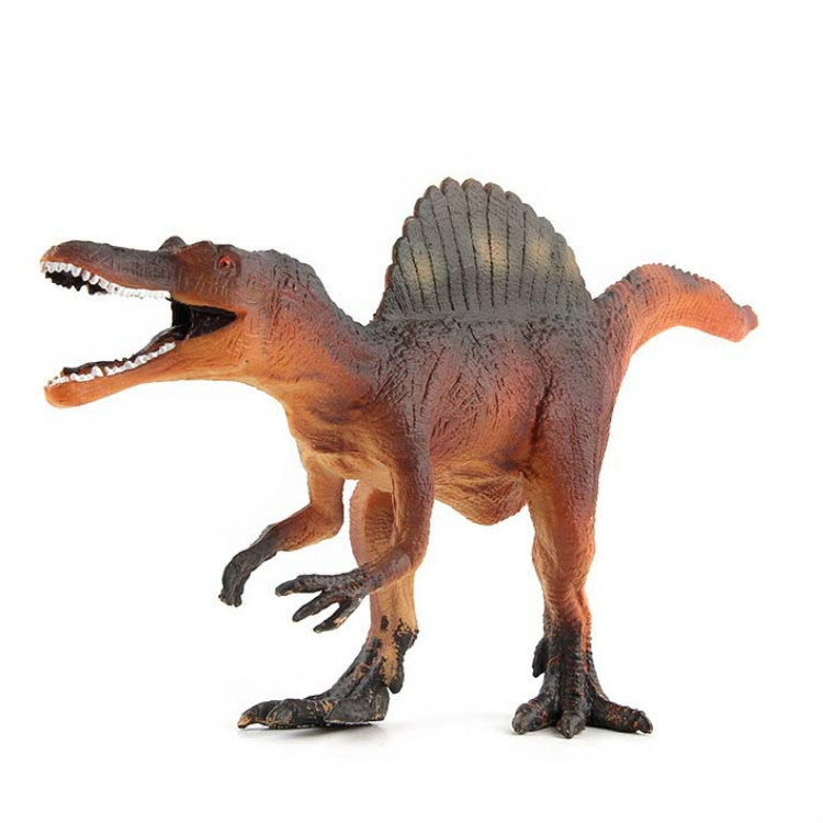 Simulation Animal Dinosaur World Static Toy Models, Green Tyrannosaurus, Brown Tyrannosaurus, Brown Red Parasaurus, Yellow Green Parasaurus, Yellow Spinosaurus, Styracosaurus, Plesiosaurus, Brachiosaurus, 6 PCS Amagarone, 6 PCS Tyrannosaurus... –... Yellow Spinosaurus