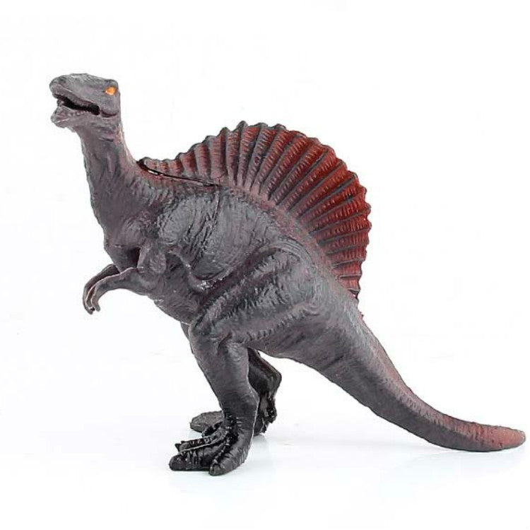 Simulation Animal Dinosaur World Static Toy Models, Green Tyrannosaurus, Brown Tyrannosaurus, Brown Red Parasaurus, Yellow Green Parasaurus, Yellow Spinosaurus, Styracosaurus, Plesiosaurus, Brachiosaurus, 6 PCS Amagarone, 6 PCS Tyrannosaurus... –... 6 PCS Spinosaurus