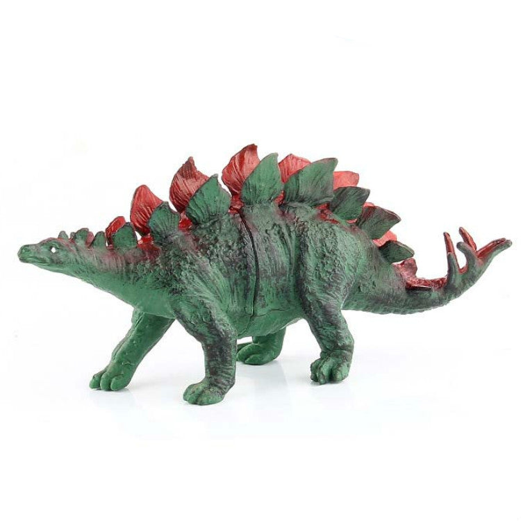 Simulation Animal Dinosaur World Static Toy Models, Green Tyrannosaurus, Brown Tyrannosaurus, Brown Red Parasaurus, Yellow Green Parasaurus, Yellow Spinosaurus, Styracosaurus, Plesiosaurus, Brachiosaurus, 6 PCS Amagarone, 6 PCS Tyrannosaurus... –... 6 PCS Stegosaurus