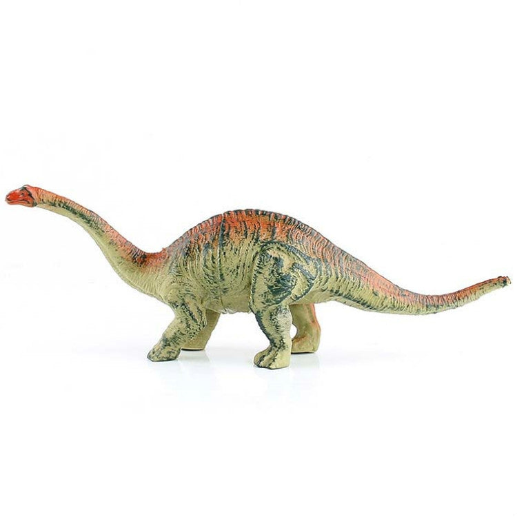 Simulation Animal Dinosaur World Static Toy Models, Green Tyrannosaurus, Brown Tyrannosaurus, Brown Red Parasaurus, Yellow Green Parasaurus, Yellow Spinosaurus, Styracosaurus, Plesiosaurus, Brachiosaurus, 6 PCS Amagarone, 6 PCS Tyrannosaurus... –... 6 PCS Brontosaurus