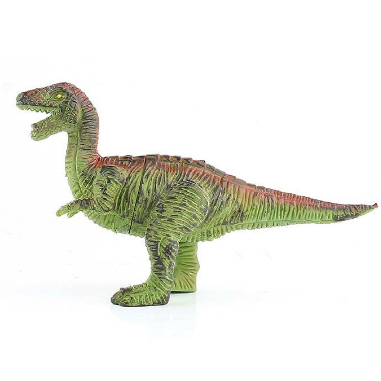 Simulation Animal Dinosaur World Static Toy Models, Green Tyrannosaurus, Brown Tyrannosaurus, Brown Red Parasaurus, Yellow Green Parasaurus, Yellow Spinosaurus, Styracosaurus, Plesiosaurus, Brachiosaurus, 6 PCS Amagarone, 6 PCS Tyrannosaurus... –... 6 PCS Velociraptor