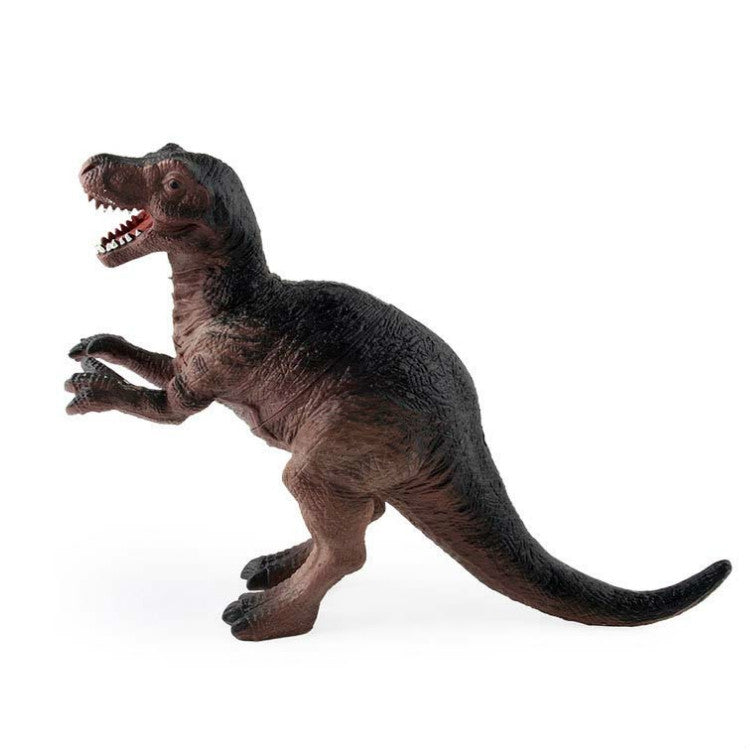Simulation Animal Dinosaur World Static Toy Models, Green Tyrannosaurus, Brown Tyrannosaurus, Brown Red Parasaurus, Yellow Green Parasaurus, Yellow Spinosaurus, Styracosaurus, Plesiosaurus, Brachiosaurus, 6 PCS Amagarone, 6 PCS Tyrannosaurus... –... Emperor Tyrannosaurus