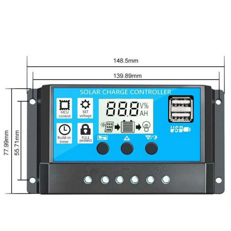 Street Lamp Smart Lighting Charging Solar Controller, RBL-10A, RBL-20A, RBL-30A, RBL-40A, RBL-50A, RBL-60A RBL-10A