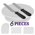 Cake Turntable Set Decorating Table Decorating Mouth Silicone Bag Baking DIY Combination, 6 PCS/Set, 12 PCS/Set, 60 PCS/Set 6 PCS Set