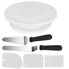 Cake Turntable Set Decorating Table Decorating Mouth Silicone Bag Baking DIY Combination, 6 PCS/Set, 12 PCS/Set, 60 PCS/Set