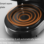 Homezest Household Small Coffee Maker Automatic Mini Drip Coffee Machine, EU Plug