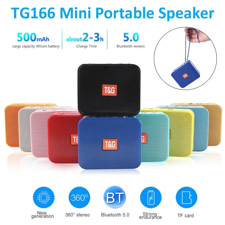 TG166 Speaker – Color Portable Wireless Bluetooth Small Speaker, Pink, Blue, Brown,...