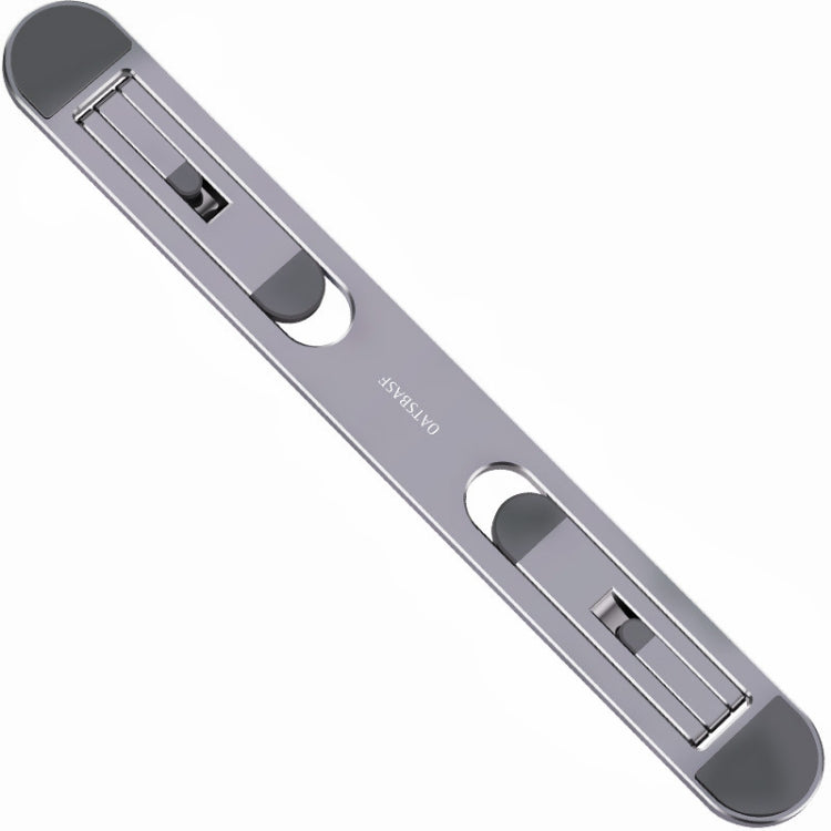 Oatsbasf Portable Storage Foldable Notebook Computer Bracket Heightening Fan Heater, Silver, Gray – Aluminum Alloy, Non-slip