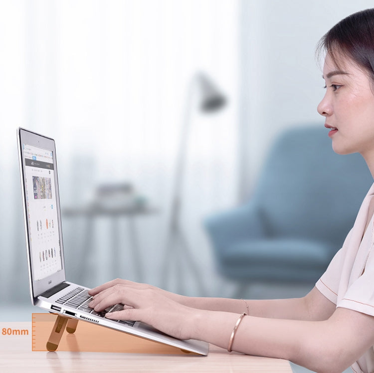 Oatsbasf Portable Storage Foldable Notebook Computer Bracket Heightening Fan Heater, Silver, Gray – Aluminum Alloy, Non-slip
