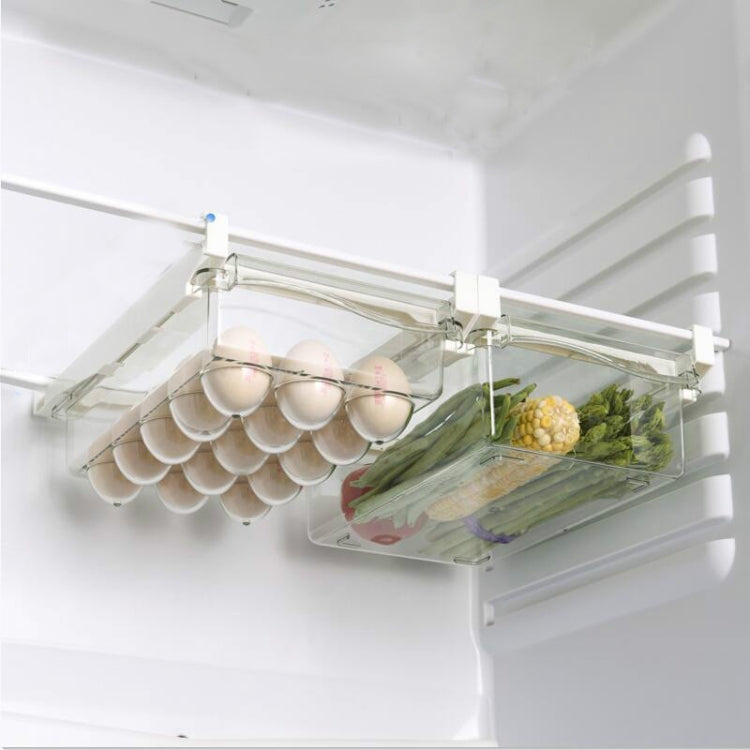Refrigerator Storage Box Drawer Type Square Household Multifunctional Food Preservation Box, 1 Egg Box, 1 Fresh Box, 2 Egg Box, 2 Fresh Box, 1 Egg Box + 1 Fresh Box, 1 Box Without Hook – Durable Build, Easy to Use 1 Egg Box + 1 Fresh Box