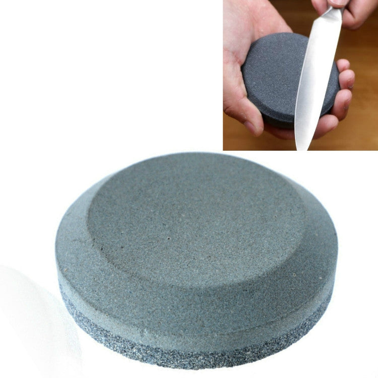 2 PCS Double-Sided Whetstone Kitchen Knives Round Knife Sharpener, Style:B, A, B A