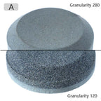 2 PCS Double-Sided Whetstone Kitchen Knives Round Knife Sharpener, Style:B, A, B