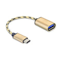 USB 2.0 to USB-C / Type-C OTG Adapter Cable – Durable Build, Easy to Use Default Title