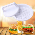 Round Shape Hamburger Press Food-Grade Plastic Hamburger Meat Beef Grill Burger Press Patty Maker Mold Mould Kitchen Tool, 2PCS White 2PCS White