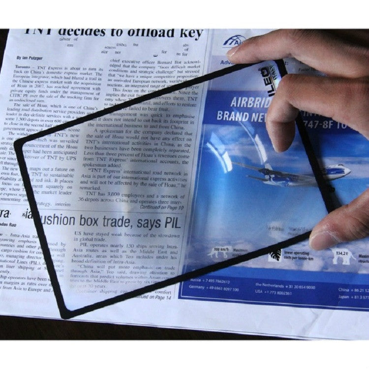 Card Slim Reading 3x Magnifier Business Card Magnifier, 120×180mm – Durable Build, Easy to Use 120×180mm