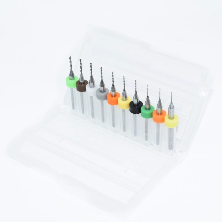 10pcs 0.3mm to 1.2mm PCB mini drill Bit tungsten steel carbide for print circuit board cnc drill Bits Machine, 0.3-1.2mm 0.3-1.2mm