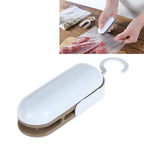 Household Mini Heat Sealing Machine Package Sealer Clamps, Brown, Gray Brown