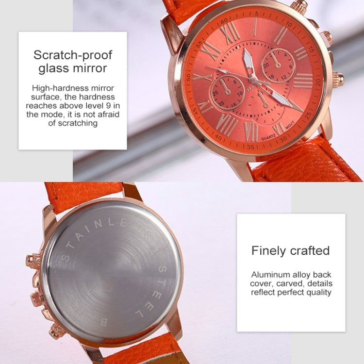 Women and Men Fashion Quartz Watches Leather Sports Casual Watch