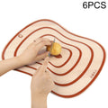 6 PCS Kitchen Chopping Blocks Flexible Transparent PP Cutting Boards, S(20x14.8cm), M(30.5x23.5cm), L(42x31.5cm) S(20x14.8cm) Orange