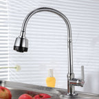 Kitchen Faucet Anti-splash Head Wash Basin Sink Universal Rotatable Faucet Full Copper Joint, Cold Water, Cold Water+50 cm Tube, Cold Water+60 cm Tube, Cold Water+80 cm Tube, Hot & Cold Water, Hot & Cold Water+60 cm Tube, 304 Cold Water                ... Cold Water