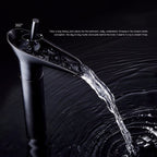 Bathroom Faucet Washbasin Waterfall Hot & Cold Faucet, 84535-1, 84535 High Type, 99529 Black