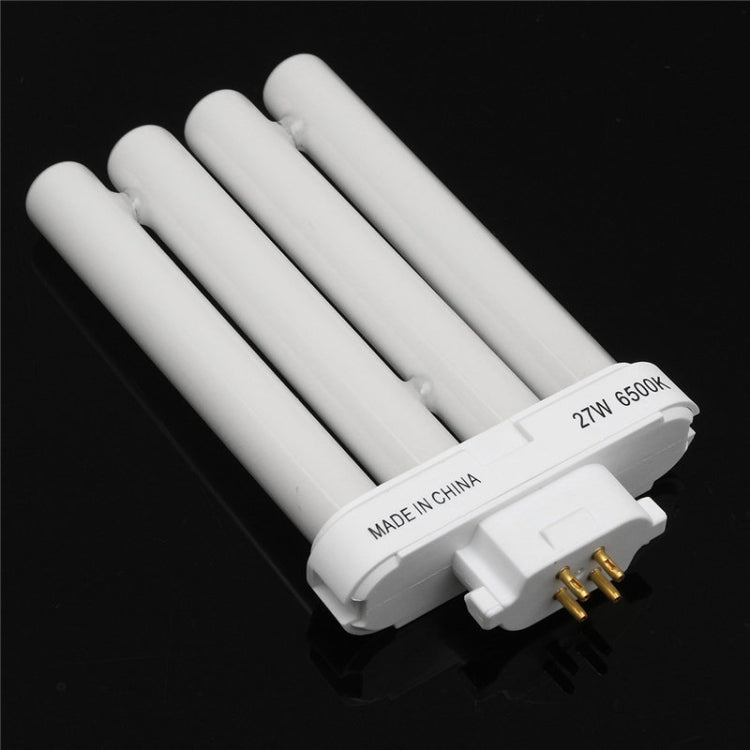 4 Rows Light Bulb 27W 6500K 4PinTube Compact Fluorescent Light Tube Energy Saving Lamp Bulb Tube Pure White Lighting Default Title