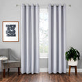 High-precision Curtain Shade Cloth Insulation Solid Curtain, 52x84（132x213）, 52x95 Inch（132x240CM） 52x84（132x213） White Gold