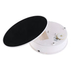 30cm 360 Degree Electric Rotating Turntable Display Stand Video Shooting Props Turntable for Photography, Load 4kg, US Plug(White + Black), 30cm (W+B), 30cm (B)