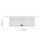 30cm 360 Degree Electric Rotating Turntable Display Stand Video Shooting Props Turntable for Photography, Load 4kg, US Plug(White), 30cm(W)