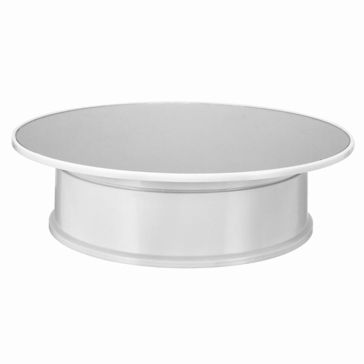 30cm 360 Degree Electric Rotating Turntable Display Stand Mirror Top Video Shooting Props Turntable for Photography, Load 4kg (White), 30cm Mirror Top(White) 30cm Mirror Top(White)