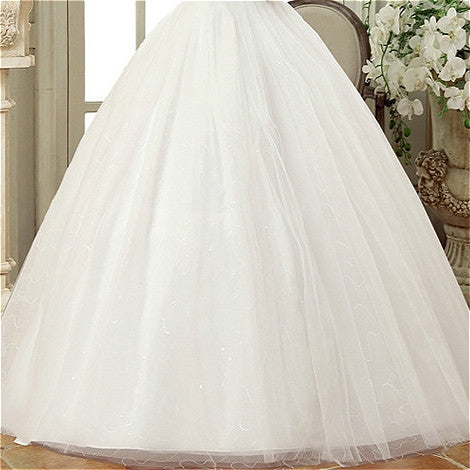 Vintage Lace Short Sleeved Round Neck Slim Slim Wedding Dress, S, M, XL