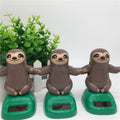 Novelty Solar Toys Plastic ABS Sloth Solar Powered Dancing for Car Decoration, Sloth Sloth